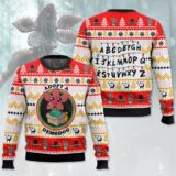 Hooktab Adopt A Demodog Stranger Things Ugly Christmas Sweater