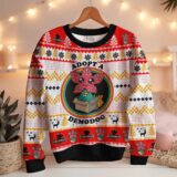 Hooktab Adopt A Demodog Stranger Things Ugly Christmas Sweater