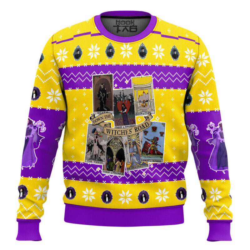 Hooktab Agatha All Along The Witches' Road Ugly Christmas Sweater