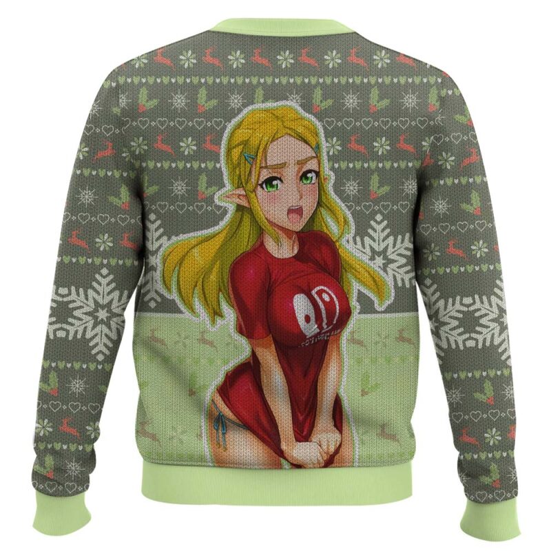Hooktab Ahegao Zelda Ugly Christmas Sweater Hooktab Ahegao Zelda Ugly Christmas Sweater