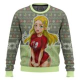 Hooktab Ahegao Zelda Ugly Christmas Sweater