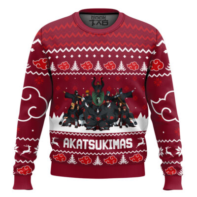 Hooktab Akatsukimas Akatsuki Shippuden Ugly Christmas Sweater
