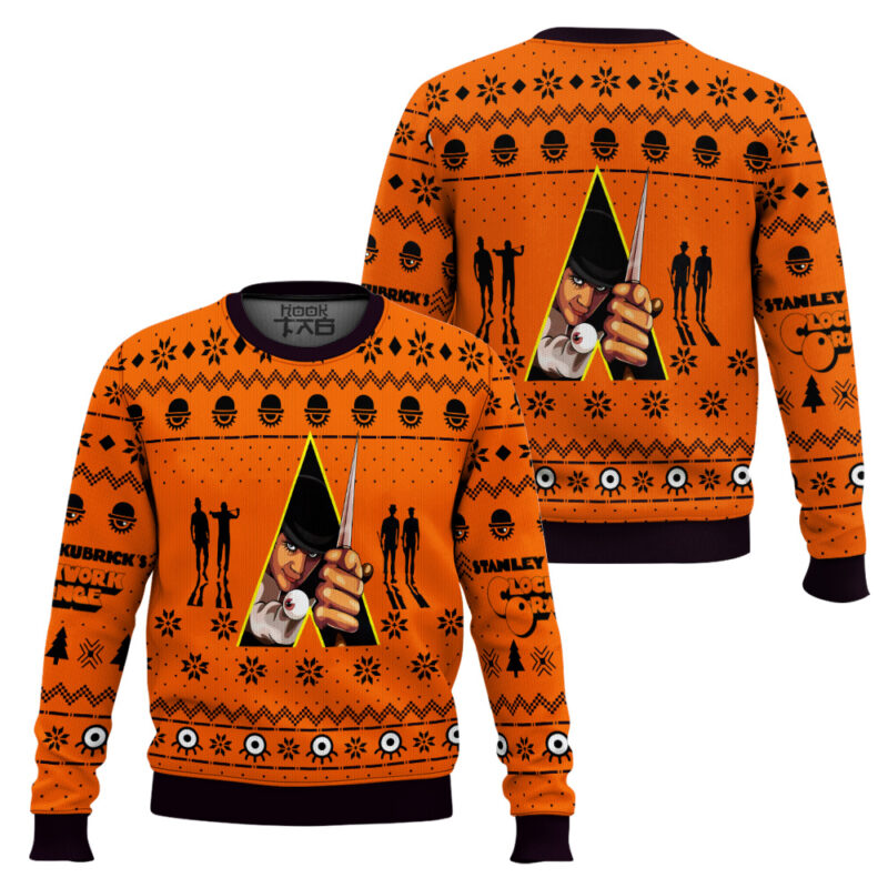 Hooktab Alex A Clockwork Orange Ugly Christmas Sweater Hooktab Alex A Clockwork Orange Ugly Christmas Sweater