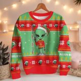 Hooktab Alien Believe Ugly Christmas Sweater