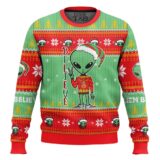 Hooktab Alien Believe Ugly Christmas Sweater