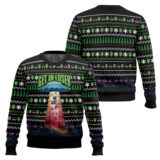 Hooktab Alien Kidnaps Santa Claus Ugly Christmas Sweater