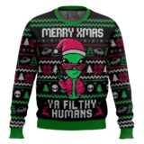 Hooktab Alien Ya Filthy Humans Ugly Christmas Sweater