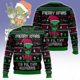 Hooktab Alien Ya Filthy Humans Ugly Christmas Sweater