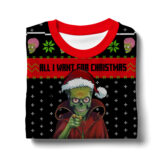 Hooktab All I Want For Christmas Is AckAck Ack!!! The Mars Attack Ugly Christmas Sweater
