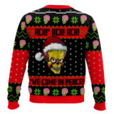Hooktab All I Want For Christmas Is AckAck Ack!!! The Mars Attack Ugly Christmas Sweater