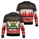 Hooktab All I Want For Christmas Is More Time For Softball Ugly Christmas Sweater