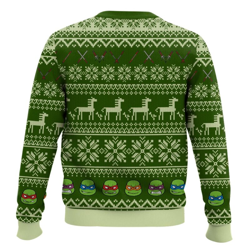 Hooktab All I Want For Christmas Is Pizza Ninja Turtles Ugly Christmas Sweater Hooktab All I Want For Christmas Is Pizza Ninja Turtles Ugly Christmas Sweater