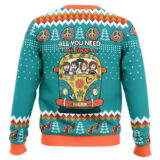 Hooktab All You Need Is Love Hippie The Beatles Ugly Christmas Sweater