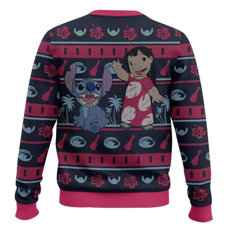 Hooktab Aloha Dance Lilo And Stitch Ugly Christmas Sweater Hooktab Aloha Dance Lilo And Stitch Ugly Christmas Sweater