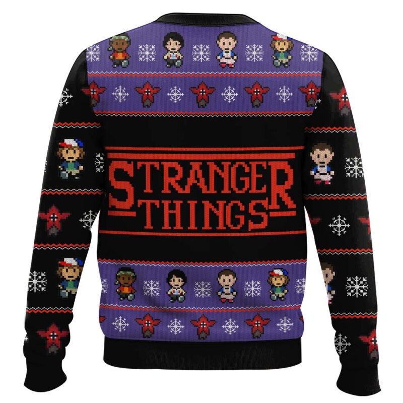 Hooktab Alphabet Stranger Things Ugly Christmas Sweater Hooktab Alphabet Stranger Things Ugly Christmas Sweater