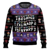 Hooktab Alphabet Stranger Things Ugly Christmas Sweater