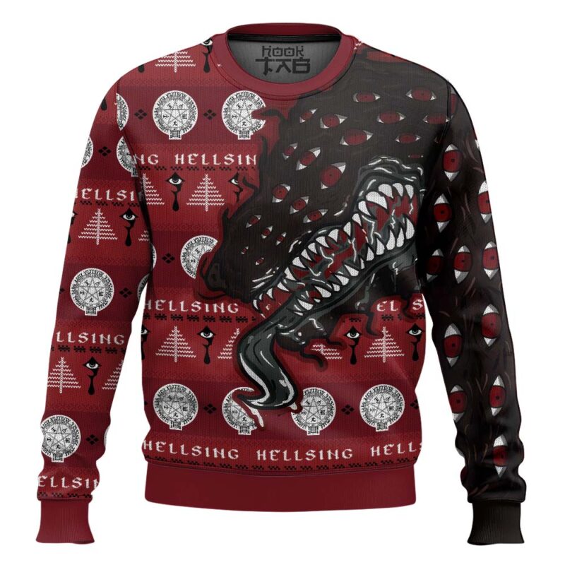Hooktab Alucard Restraint Release Hellsing Ugly Christmas Sweater Hooktab Alucard Restraint Release Hellsing Ugly Christmas Sweater