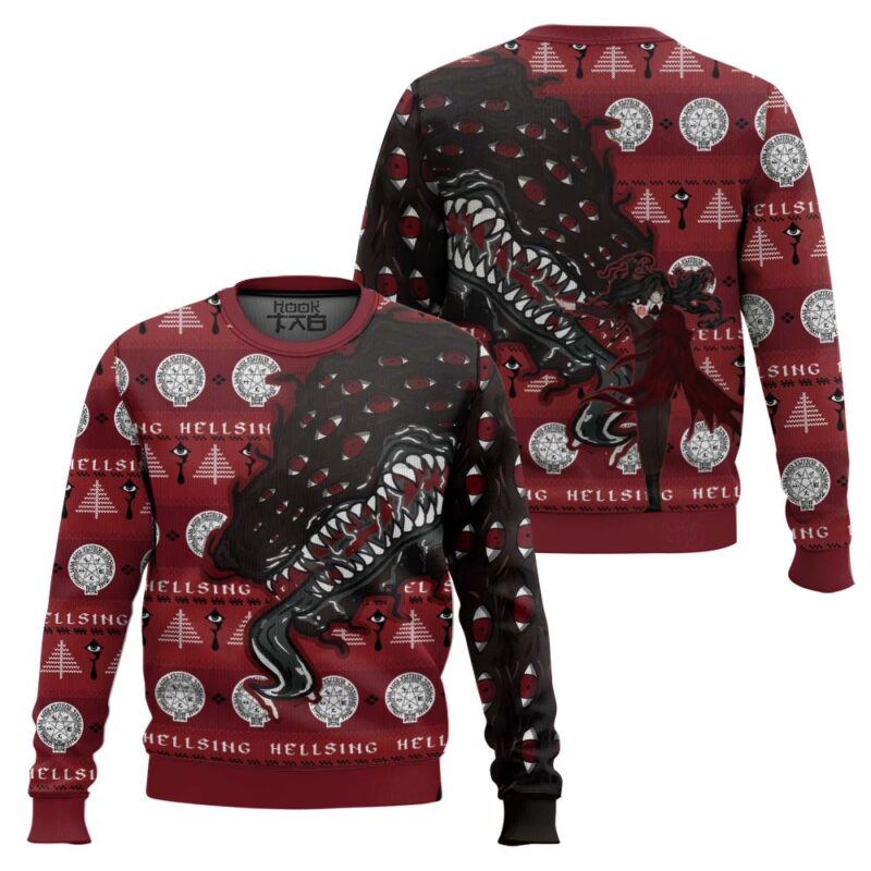 Hooktab Alucard Restraint Release Hellsing Ugly Christmas Sweater Hooktab Alucard Restraint Release Hellsing Ugly Christmas Sweater