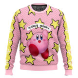 Hooktab Always Hungry Kirby's Dream Land Ugly Christmas Sweater