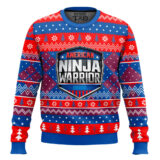 Hooktab American Ninja Warrior Ugly Christmas Sweater