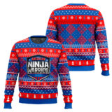 Hooktab American Ninja Warrior Ugly Christmas Sweater
