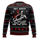 Hooktab American Santa American Psycho Ugly Christmas Sweater