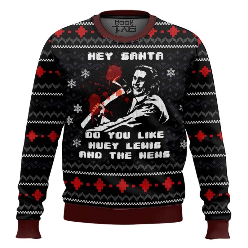 Hooktab American Santa American Psycho Ugly Christmas Sweater