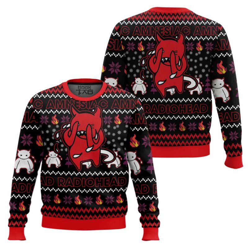 Hooktab Amnesiac Radiohead Ugly Christmas Sweater Hooktab Amnesiac Radiohead Ugly Christmas Sweater