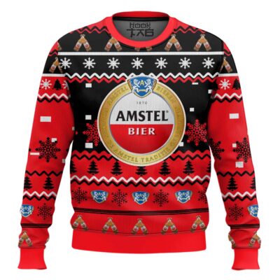 Hooktab Amstel Beer Ugly Christmas Sweater