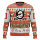 Hooktab Anaheim Ducks - Custom Name And Number Ugly Sweater
