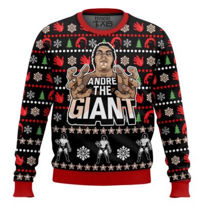 Hooktab Andre The Giant WWE Ugly Christmas Sweater