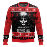 Hooktab Annabelle May God Have Mercy On Your Soul Ugly Christmas Sweater