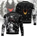 Hooktab Anti-venom Marvel Venom Ugly Christmas Sweater