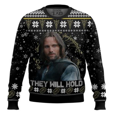 Hooktab Aragorn They Will Hold The Lord Of The Rings Ugly Christmas Sweater