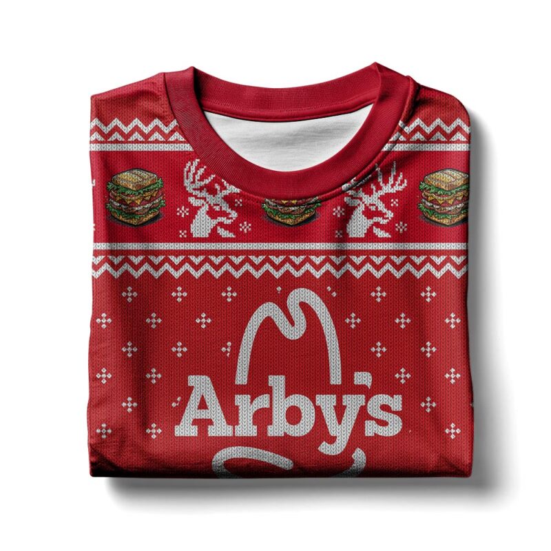 Hooktab Arby's Ugly Christmas Sweater Hooktab Arby's Ugly Christmas Sweater
