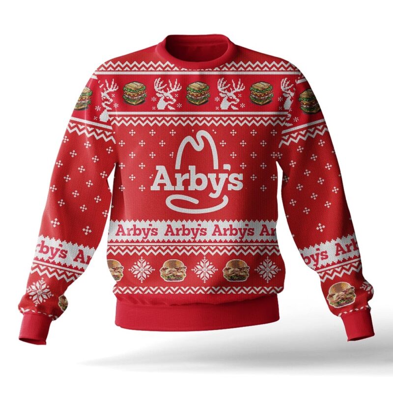 Hooktab Arby's Ugly Christmas Sweater Hooktab Arby's Ugly Christmas Sweater