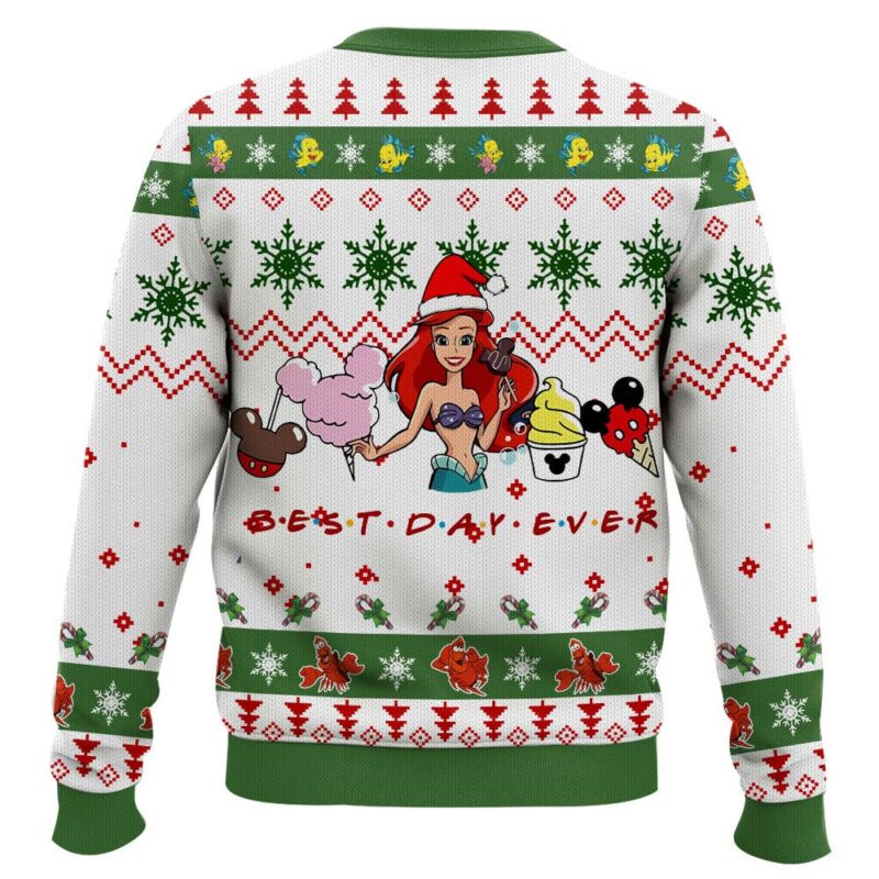 Hooktab Ariel The Little Mermaid Ugly Christmas Sweater Hooktab Ariel The Little Mermaid Ugly Christmas Sweater