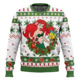 Hooktab Ariel The Little Mermaid Ugly Christmas Sweater