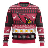Hooktab Arizona Cardinals - Custom Name And Number Ugly Sweater