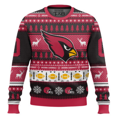 Hooktab Arizona Cardinals - Custom Name And Number Ugly Sweater