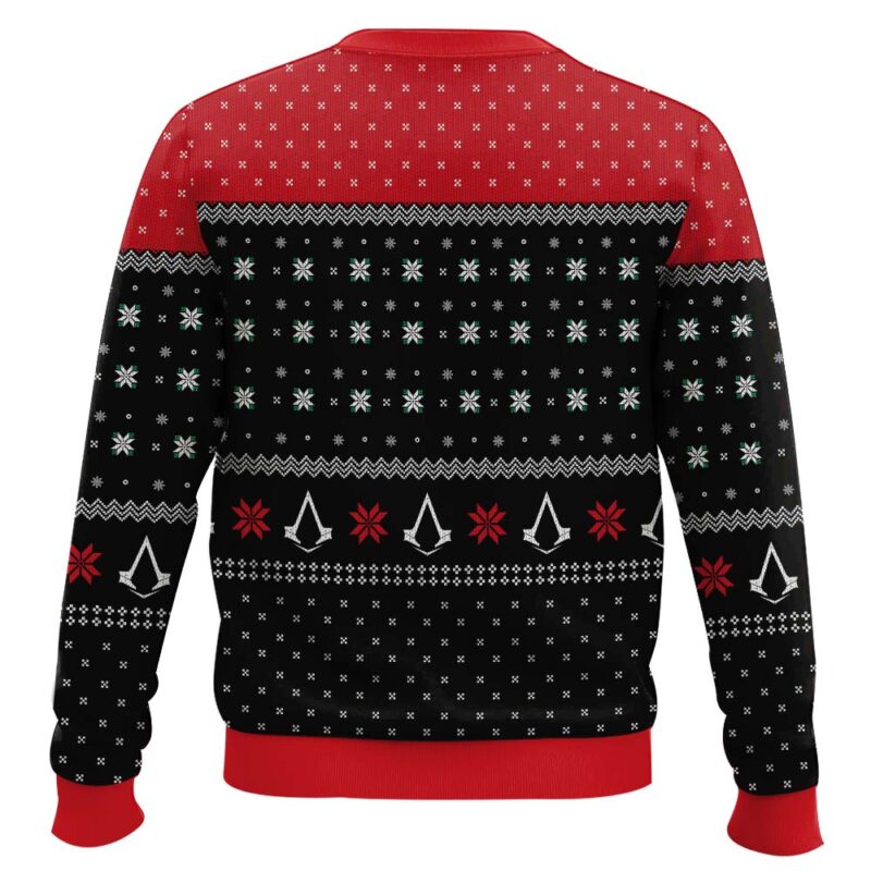Hooktab Assassin's Creed Insignia Symbol Ugly Christmas Sweater Hooktab Assassin's Creed Insignia Symbol Ugly Christmas Sweater
