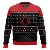 Hooktab Assassin's Creed Insignia Symbol Ugly Christmas Sweater