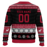 Hooktab Atlanta Falcons - Custom Name And Number Ugly Sweater
