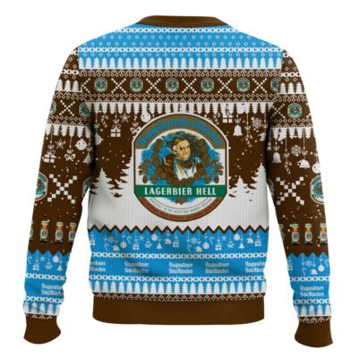 Hooktab Augustiner Bräu German Beer Ugly Christmas Sweater