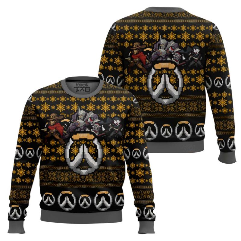 Hooktab Aura Farming Overwatch Ugly Christmas Sweater Hooktab Aura Farming Overwatch Ugly Christmas Sweater