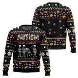 Hooktab Autism Is Not Disability Ugly Christmas Sweater