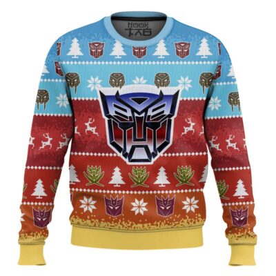 Hooktab Autobots Transformers Ugly Christmas Sweater