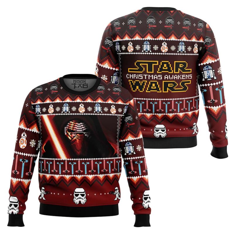 Hooktab Awakens Vader Star Wars Ugly Christmas Sweater Hooktab Awakens Vader Star Wars Ugly Christmas Sweater