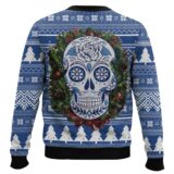 Hooktab Awesome Sugar Skull Ugly Christmas Sweater