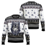 Hooktab Awesome Wolf Ugly Christmas Sweater